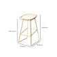 Glam Low Back Dining Stools Armless Bar Stools with Footrest Clearhalo 'Bar Furniture' 'Bar Stools' 'bar_stools' 'furn' 'furn_bar_stools' 'Furniture' 'Kitchen & Dining Furniture' 1200x1200_ca38542d-e3ed-42e8-8f16-482bb776756f