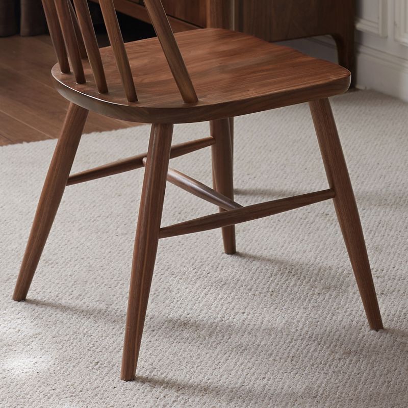 Sedie da pranzo a bracciale senza aree con legno contemporaneo (set di 1/2/4/6/8)