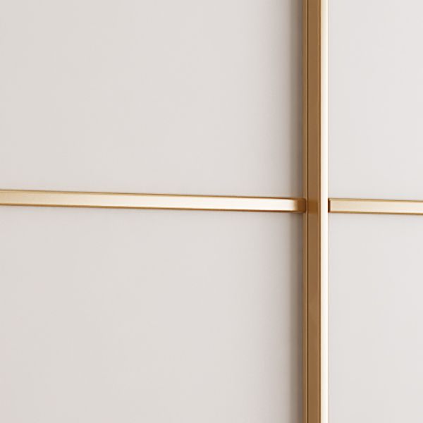 Modern Artificial Wood Wardrobe Freestanding Wardrobe with Sliding Doors