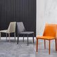 Contemporary Armless Home Side Chair Faux Leather Low Back Dining Chair