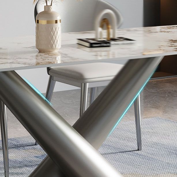 Contemporary 1/4/5/7 Pieces Dining Set Sintered Stone Dining Room Set Clearhalo 'Dining Room Sets' 'Dining Tables & Seating' 'dining_room_set' 'furn' 'furn_dining_room_set' 'Furniture' 'furniture_dining_room_set' 'Kitchen & Dining Furniture' 1200x1200_ca3c0cc7-1604-4b10-bdaa-2f30bd456178