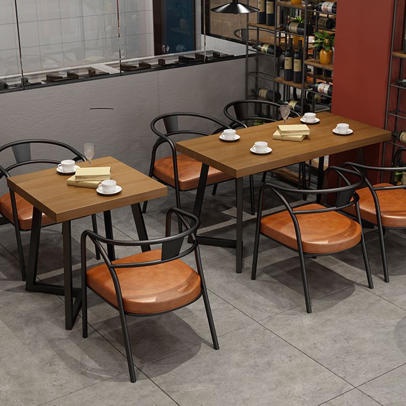 Industrial Solid Wood Dining Table Brown Table with Metal Base for Dinning Room Clearhalo ' dining_table' 'Dining Tables & Seating' 'Dining Tables' 'furn' 'furn_dining_table' 'Furniture' 'furniture_dining_table' 'Kitchen & Dining Furniture' 'kitchen&dining_furn' 'kitchen' 'kitchen_dining_table' 1200x1200_ca3e04cc-5efb-4f4c-bb1d-0d4d85d7dd6e