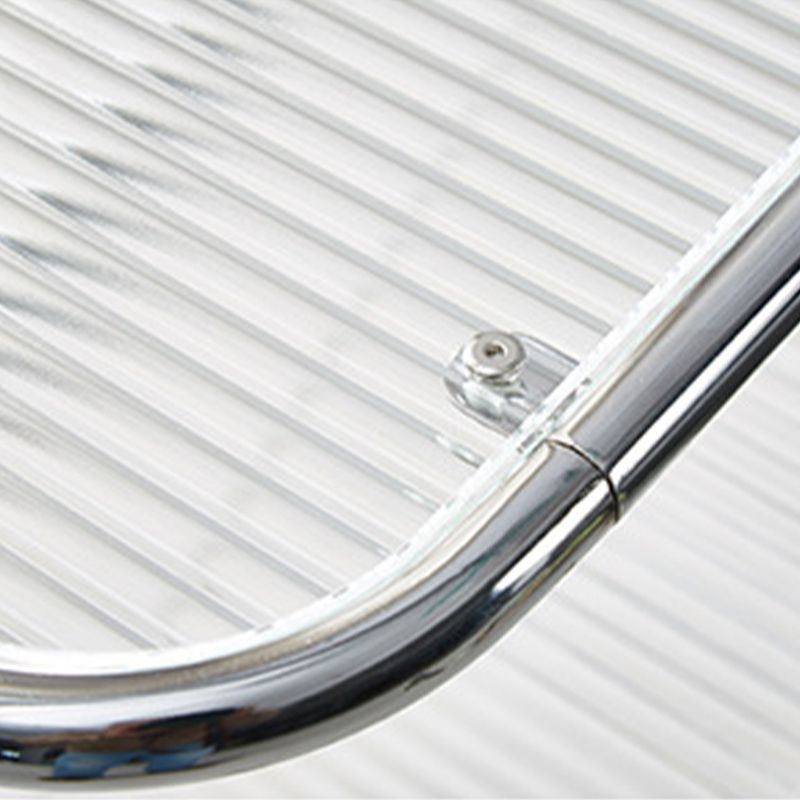 Mesa auxiliar con mesa rectangular de vidrio de almacenamiento rectangular modernista