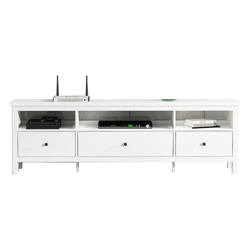 White Contemporary TV Stand Faux Wood TV Cabinet with Drawers Clearhalo 'furn' 'furn_tv_stands_entertainment_centers' 'Furniture' 'Living Room Furniture' 'TV Stands & Entertainment Centers' 'TV Stands & Media Storage Furniture' 'tv_stands_entertainment_centers' 1200x1200_ca400afe-9c36-4a3b-8fd6-9983578cee53