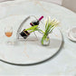 Metal Traditional Luxury Round Table Stone Top Indoor Table with Storage