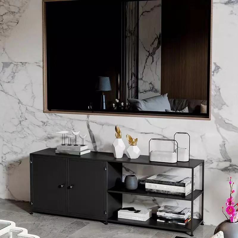 19.69 "H TV-Ständer Open Storage Industrial Style TV-Konsole mit 3-Shelf