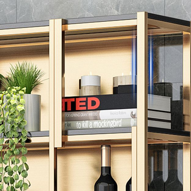 Glam Style Shelf Bookcase Open Back 5-Shelf Bookcase for Office and Home Clearhalo 'Bookcases' 'furn' 'furn_bookcases' 'Furniture' 'furniture_bookcases' 'kitchen' 'kitchen_bookcases' 'Living Room Furniture' 'Office Furniture' 1200x1200_ca415163-9898-48e1-9f1a-ba28bffd5536