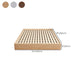 Scandinavian 7.87" Tall Solid Color Wood Bed Frame for Bedroom