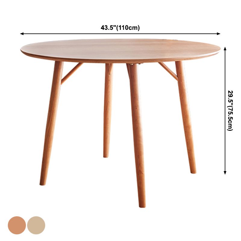 Solid Wood 4-foot Dinette Table Contemporary Dining Table Round for Home Clearhalo ' dining_table' 'Dining Tables & Seating' 'Dining Tables' 'furn' 'furn_dining_table' 'Furniture' 'furniture_dining_table' 'Kitchen & Dining Furniture' 'kitchen&dining_furn' 'kitchen' 'kitchen_dining_table' 1200x1200_ca452527-a7a3-42b1-82d7-43dd8c288985