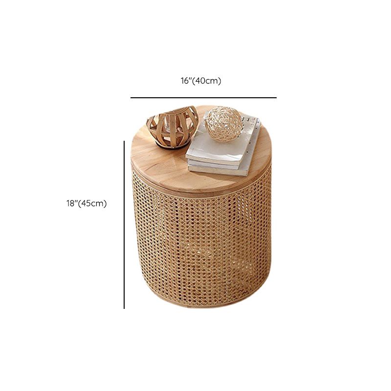 15" Wide Contemporary Corner Table Wood Round Storage Accent Side Table Clearhalo 'Coffee & Accent Tables' 'End & Side Tables' 'end_side_tables' 'furn' 'furn_end_side_tables' 'Furniture' 'Living Room Furniture' 1200x1200_ca461e1a-21e6-4baf-a0aa-36c7a6299471