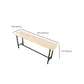 Metal 41.3-inch Bar Table Rectangular Wood Top Bistro Pub Table with Black Base Clearhalo 'Bar Furniture' 'Bar Tables' 'bar_tables' 'furn' 'furn_bar_tables' 'Furniture' 'Kitchen & Dining Furniture' 1200x1200_ca4712e9-eecd-4c39-a784-57a5767c1366