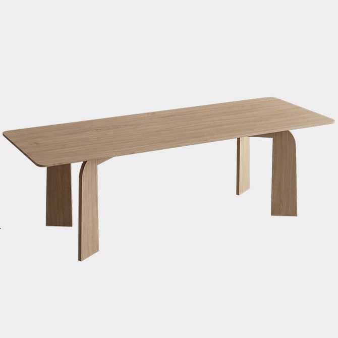 Solid Wood Contemporary Dining Table Rectangular Dining Table with 4 Legs Clearhalo ' dining_table' 'Dining Tables & Seating' 'Dining Tables' 'furn' 'furn_dining_table' 'Furniture' 'furniture_dining_table' 'Kitchen & Dining Furniture' 'kitchen&dining_furn' 'kitchen' 'kitchen_dining_table' 1200x1200_ca476ad9-93cb-4904-9a4e-e3e422cbb803