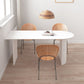 Witte eettafel eenvoudige stijl dinette tafel voor thuis en keuken