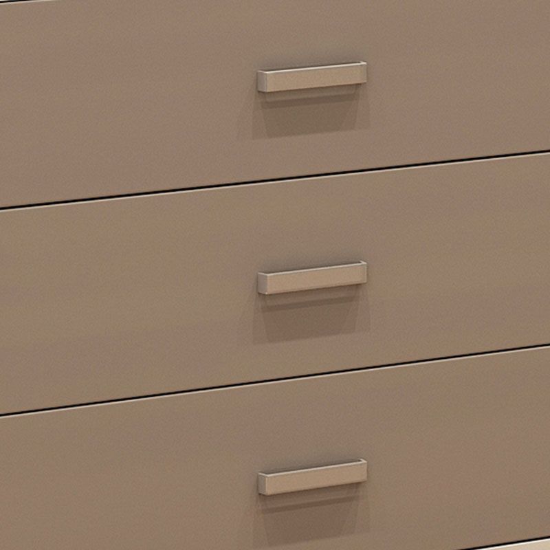 Houten opbergkast voor slaapkamer Horizontale opbergkast in wit en grijs