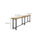 Contemporary Solid Wood Rectangle Bar Wine Table for Coffee Shop