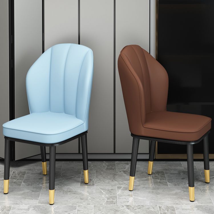 European Glam Style Metal Chairs Kitchen Dining Room Wingback Side Chair Set Clearhalo ' kitchen&dining_furn' 'Dining Chairs' 'Dining Tables & Seating' 'dining_chair' 'furn' 'furn_dining_chair' 'Furniture' 'furniture_dining_chair' 'Kitchen & Dining Furniture' 'kitchen' 1200x1200_ca4ae284-b36b-4c0b-9a0d-ff617bbaff1b