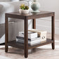 Ashwood Double Tier End Table Contemporary Rectangular Side Table for Living Room Clearhalo 'Coffee & Accent Tables' 'End & Side Tables' 'end_side_table' 'end_side_tables' 'furn' 'furn_end_side_tables' 'Furniture' 'furniture_end_side_table' 'Living Room Furniture' 1200x1200_ca4c8150-5f45-4c62-a5b7-f9aef7b2e9bc