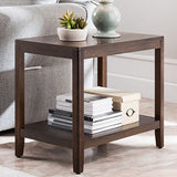 Ashwood Double Tier End Table Contemporary Rectangular Side Table for Living Room Clearhalo 'Coffee & Accent Tables' 'End & Side Tables' 'end_side_table' 'end_side_tables' 'furn' 'furn_end_side_tables' 'Furniture' 'furniture_end_side_table' 'Living Room Furniture' 1200x1200_ca4c8150-5f45-4c62-a5b7-f9aef7b2e9bc