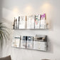 Modern Floating Book Shelf 5.9"H Acrylic Wall Mounted Bookcase