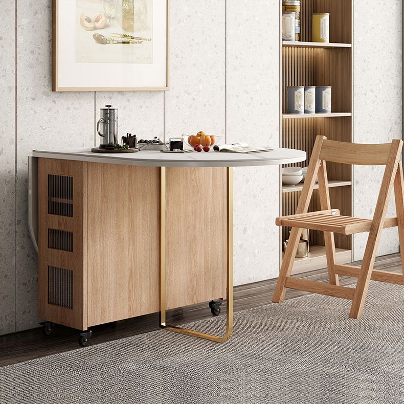 59"L Minimalist White Kitchen Dining Table Oval Shape Dining Table with Pedestal Base Clearhalo ' dining_table' 'Dining Tables & Seating' 'Dining Tables' 'furn' 'furn_dining_table' 'Furniture' 'furniture_dining_table' 'Kitchen & Dining Furniture' 'kitchen&dining_furn' 'kitchen' 'kitchen_dining_table' 1200x1200_ca4fbcb8-05ee-480e-861b-4e7bd0adb8a7