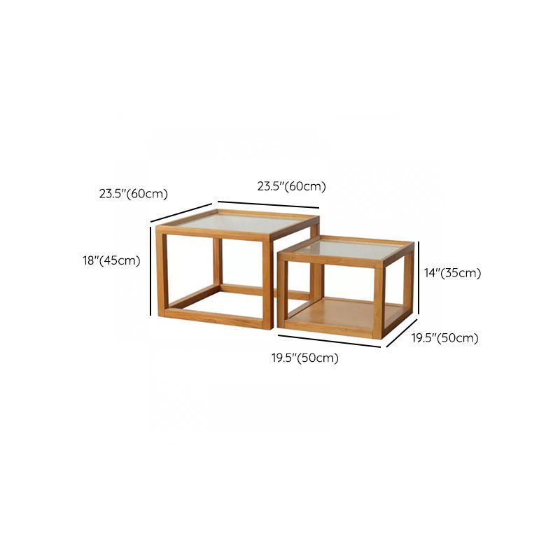 Tropical Coffee Cocktail Table Storage Solid Wood Coffee Table Clearhalo 'Coffee & Accent Tables' 'Coffee Tables' 'coffee_tables' 'furn' 'furn_coffee_tables' 'Furniture' 'Living Room Furniture' 1200x1200_ca4fceec-b814-43df-8038-0e54f4258d26