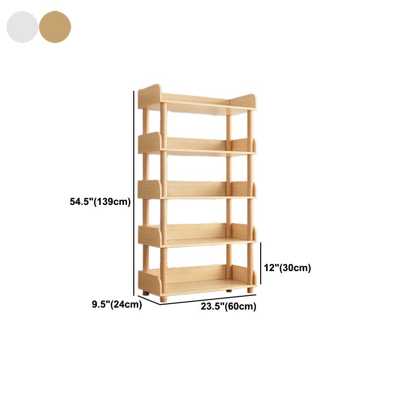 オープン木製本棚モダンなミニマリストのホームリビングルーム本棚