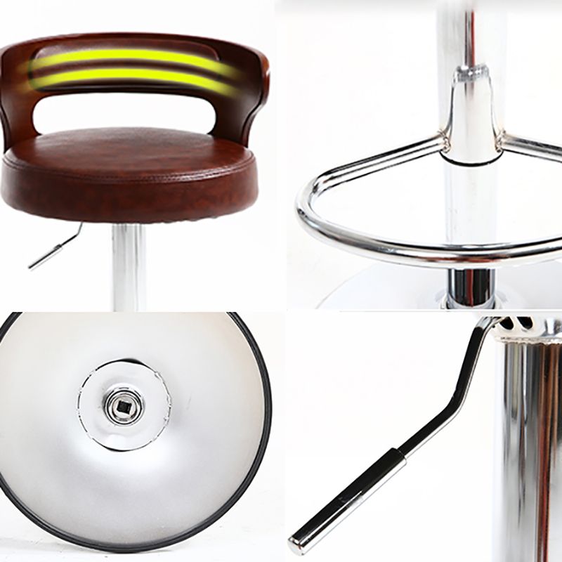 Contemporary Swivel Adjustable Height Bar Stool Home Footrest Stool Clearhalo 'Bar Furniture' 'Bar Stools' 'bar_stools' 'furn' 'furn_bar_stools' 'furniture_bar_stools' 'Kitchen & Dining Furniture' 'kitchen&dining_furn' 'kitchen' 'kitchen_furn' Furniture' 1200x1200_ca50dd03-1bb0-4a52-900d-89eea985a8b6