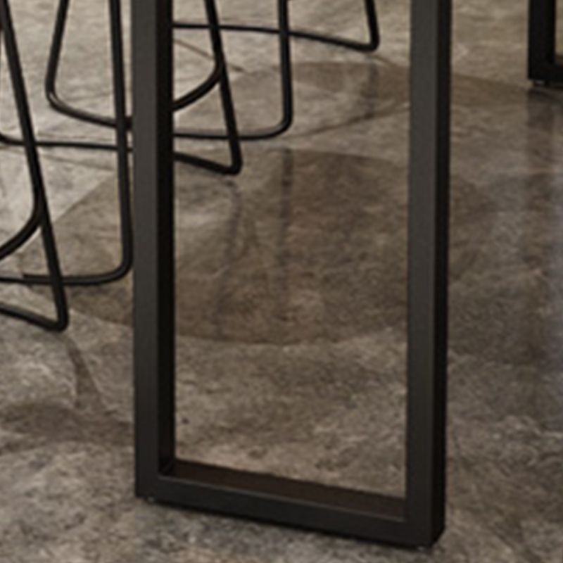 Juego de mesa de bar industrial de madera maciza, mesa de mostrador de 1/2/4/7 piezas con taburetes sin respaldo