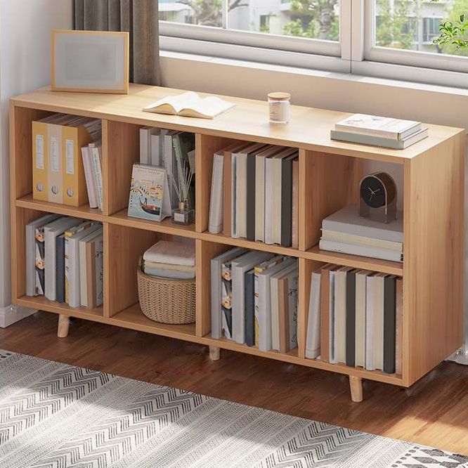 Moderne standaard houten boekenkast gesloten terug boekenplank voor balkon en woonkamer