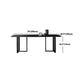 Black Double Pedestal Dinette Set 1/4/5 Pieces Indoor Designer Dining Table Set Clearhalo 'Dining Room Sets' 'Dining Tables & Seating' 'dining_room_set' 'furn' 'furn_dining_room_set' 'Furniture' 'Kitchen & Dining Furniture' 1200x1200_ca537fa3-ea9a-4a7b-ae1d-ac405b0ffd59