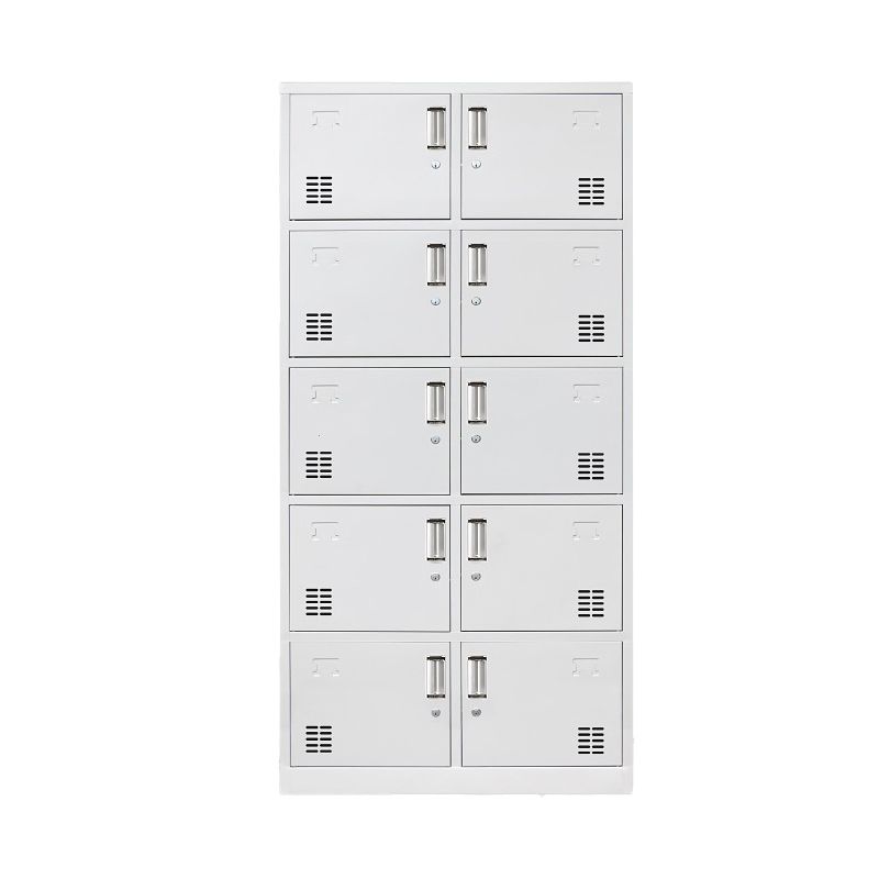 Contemporary Style Wardrobe Metal Home Wardrobe Closet with Locks