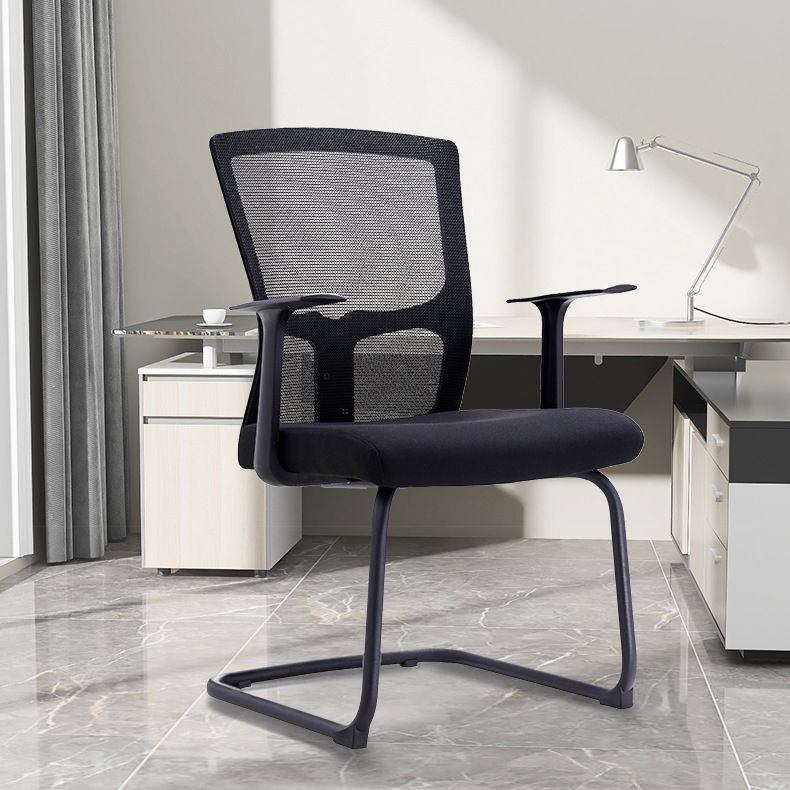 23" silla de oficina moderna respirable del negro de AirGrid de la silla de escritorio ancha