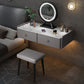 Contemporary Double Drawers Make-up Vanity Marble Makeup Vanity Desk Table Clearhalo 'Bedroom Furniture' 'furn' 'furn_makeup_vanities' 'Furniture' 'Makeup Vanities' 'makeup_vanities' 1200x1200_ca56f23b-d7f5-46c5-a259-b1ad22edeaf2