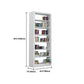 Rectangle Etagere Bookshelf Modern Metal Open Bookcase with Shelves