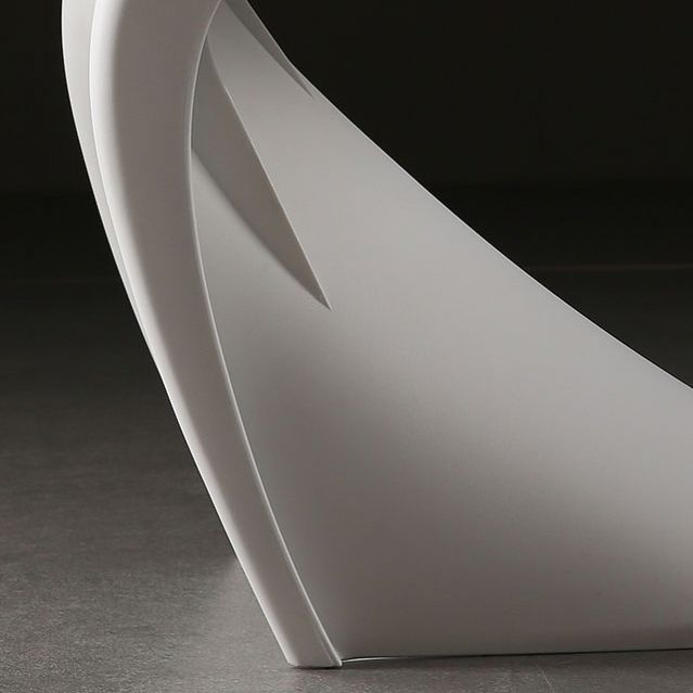 Contemporary Style Plastic Dining Armless Chair Solid Back Side Chair for Home Clearhalo ' kitchen&dining_furn' 'Dining Chairs' 'Dining Tables & Seating' 'dining_chair' 'Furniture' 'furniture_dining_chair' 'Kitchen & Dining Furniture' 'kitchen' 1200x1200_ca576cee-c3db-42f3-bd7f-d56afb35427a