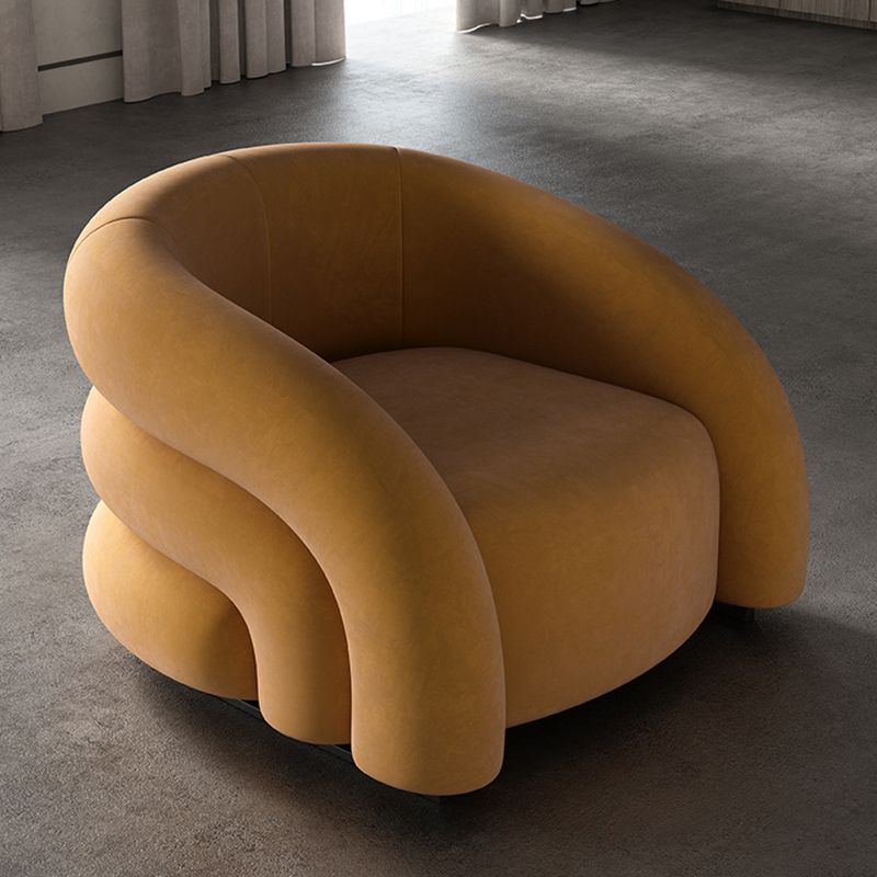 33.07" Wide Scandinavian Style Single Sofa Chair Microfiber Arm Chair Clearhalo 'Accent Chairs' 'accent_chairs' 'Chairs & Seating' 'furn' 'furn_accent_chairs' 'Furniture' 'Living Room Furniture' 1200x1200_ca589d43-8e33-4a16-bfb9-4a6b89ce2ca0