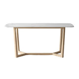 Simplicity Rectangle Dining Room Table Sintered Stone Table with Trestle Base Clearhalo ' dining_table' 'Dining Tables & Seating' 'Dining Tables' 'furn' 'furn_dining_table' 'Furniture' 'furniture_dining_table' 'Kitchen & Dining Furniture' 'kitchen&dining_furn' 'kitchen' 'kitchen_dining_table' 1200x1200_ca58e94e-7557-4532-80c5-79af93048c57