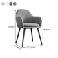 Upholstered Velvet Dining Arm Chair Solid Back Armchair with Metal Legs Clearhalo ' kitchen&dining_furn' 'Dining Chairs' 'Dining Tables & Seating' 'dining_chair' 'furn' 'furn_dining_chair' 'Furniture' 'furniture_dining_chair' 'Kitchen & Dining Furniture' 'kitchen' 1200x1200_ca592a03-4b8f-4e1d-9907-86ff2afcc7f3