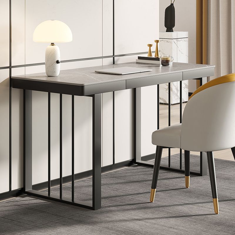 Escritorio de escritura contemporánea escritorio de trineo rectangular para dormitorio