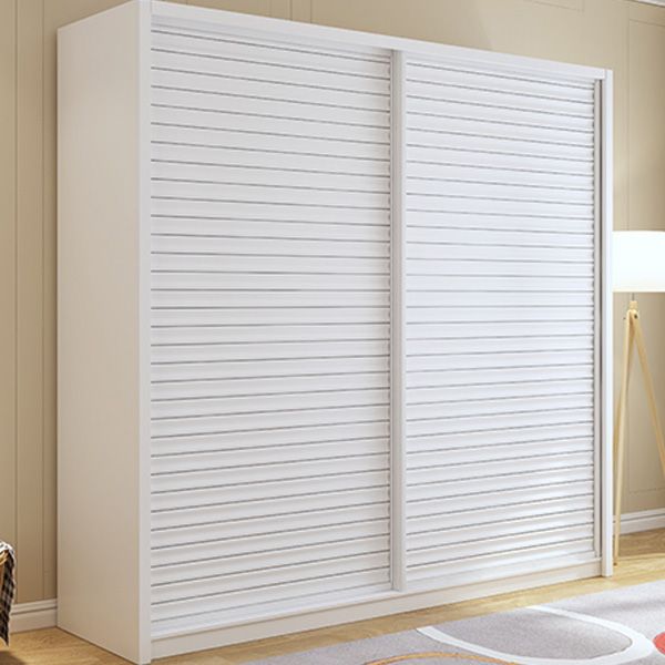 Armario de madera de armón de armario de estilo contemporáneo con puerta corredera para dormitorio