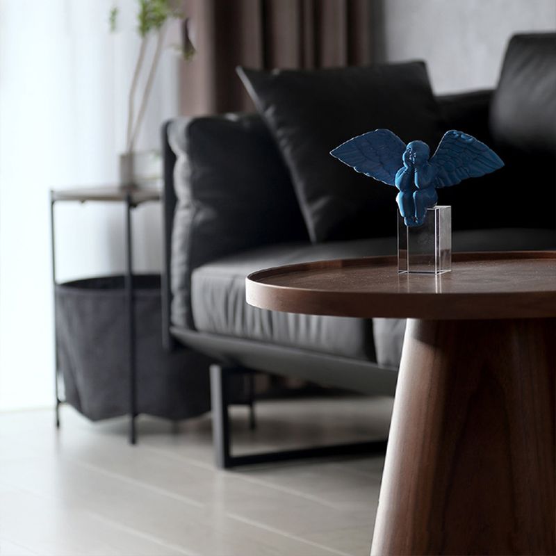 Scandinavian Pedestal Coffee Table Round Wooden Coffee Table Set for Living Room Clearhalo 'Coffee & Accent Tables' 'Coffee Tables' 'coffee_tables' 'furn' 'furn_coffee_tables' 'Furniture' 'Living Room Furniture' 1200x1200_ca5c848b-96f0-4505-85b7-384d2090e024