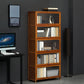 Modern Brown Book Shelf Bamboo Bedroom Shelf Bookcase with Cabinets Clearhalo 'Bookcases' 'furn' 'furn_bookcases' 'Furniture' 'Office Furniture' 1200x1200_ca5ce89f-019f-4c61-9256-d49d4d63119d