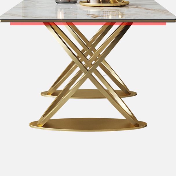 Luxury Sintered Stone Top Dining Set Rectangle 1/2/3/5/7 Pieces Dining Table with Chairs Clearhalo 'Dining Room Sets' 'Dining Tables & Seating' 'dining_room_set' 'furn' 'furn_dining_room_set' 'Furniture' 'furniture_dining_room_set' 'Kitchen & Dining Furniture' 1200x1200_ca5fb59d-9443-430c-adf5-b739e00e1c04