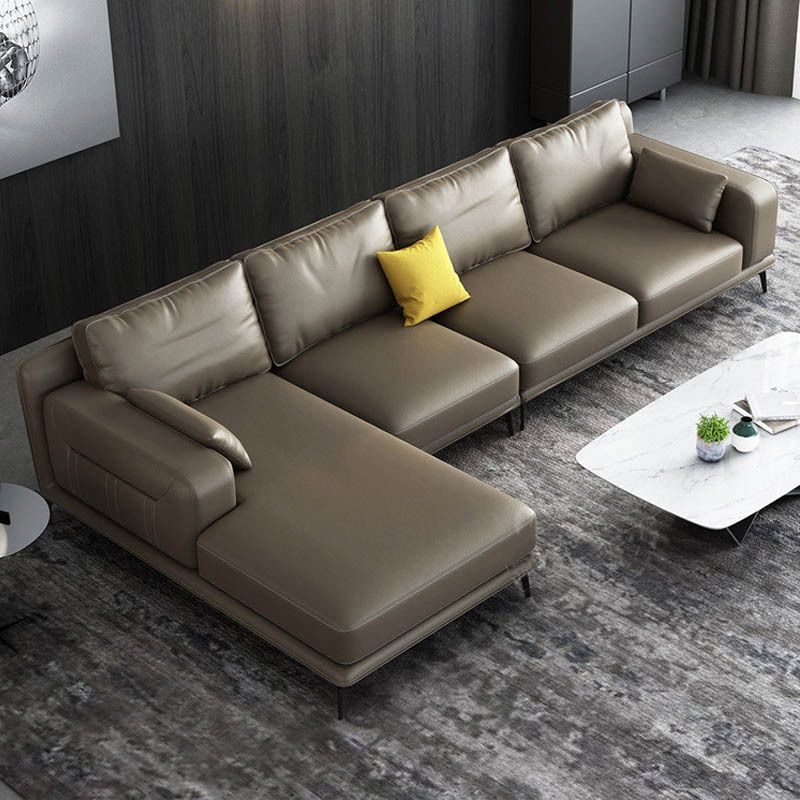 almohadas nórdicas Sala de estar empotrada Asiento de cuero falso estacionario