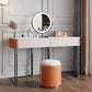 Glam Slate Top Vanity Dressing Table Solid Wood Vanity Makeup Table Set