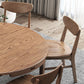 Extendable Ash Wood Dining Table for Restaurant Modern Brown Round Table with 4 Legs Clearhalo ' dining_table' 'Dining Tables & Seating' 'Dining Tables' 'furn' 'furn_dining_table' 'Furniture' 'furniture_dining_table' 'Kitchen & Dining Furniture' 'kitchen&dining_furn' 'kitchen' 'kitchen_dining_table' 1200x1200_ca6308be-e70d-41f0-82e2-cd18f5d4c353