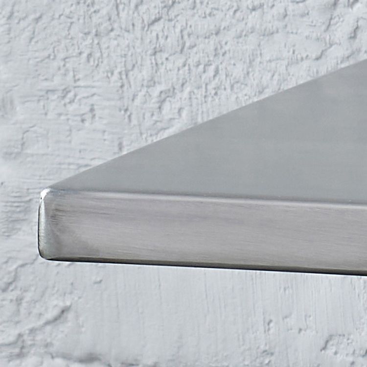 Industrial Square Dining Table Stainless Steel Table with Pedestal Base Clearhalo ' dining_table' 'Dining Tables & Seating' 'Dining Tables' 'furn' 'furn_dining_table' 'Furniture' 'furniture_dining_table' 'Kitchen & Dining Furniture' 'kitchen&dining_furn' 'kitchen' 'kitchen_dining_table' 1200x1200_ca63f17c-7256-434c-9a01-64f37b8bcaba