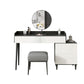 Contemporary White Makeup Table With Drawers 15.74 W x 30.70" H for Bedroom