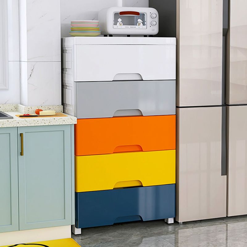 Plastic Home Non-Hanging Armoire Modern Style Storage Cabinet with Caster Wheels Clearhalo 'Armoires & Wardrobes' 'armoires_wardrobes' 'Bedroom Furniture' 'furn' 'furn_armoires_wardrobes' 'Furniture' 1200x1200_ca68b66c-7a3d-489d-b62b-e13a98f0043b