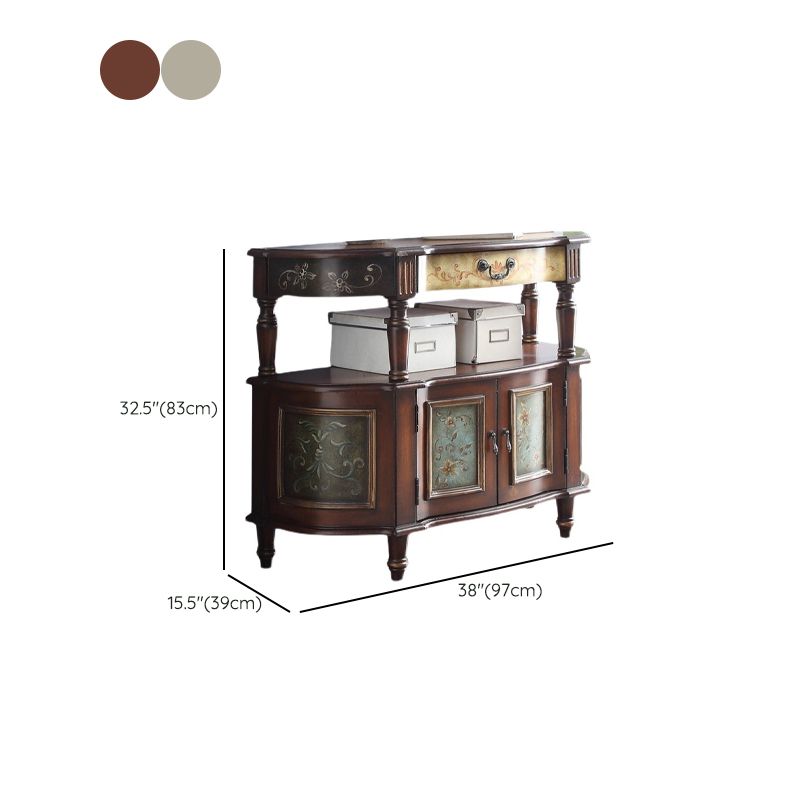Tavolo da console in legno moderno di metà secolo per la sala di divano per sala